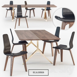 Table _ Chair - De La Espada Overton dining Table Tapas Chair 