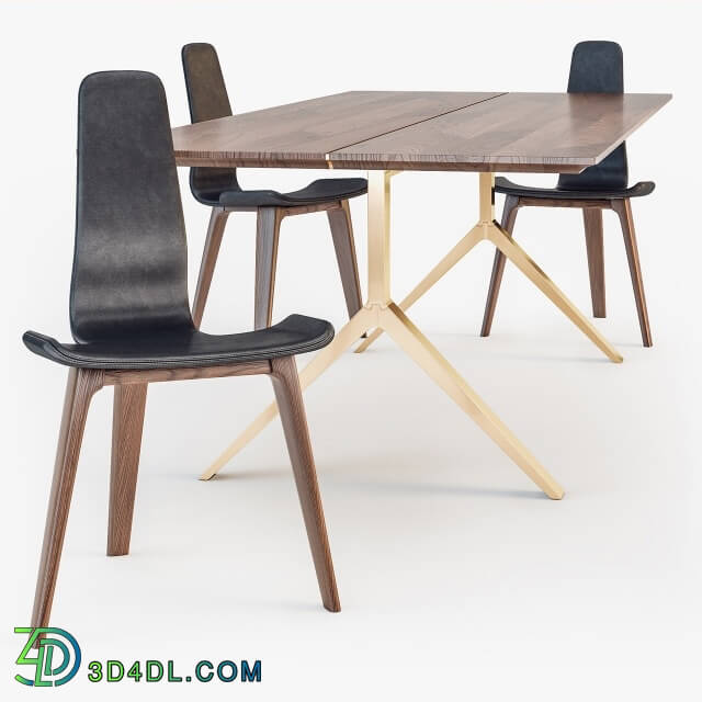 Table _ Chair - De La Espada Overton dining Table Tapas Chair