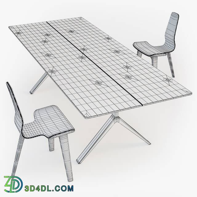 Table _ Chair - De La Espada Overton dining Table Tapas Chair