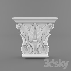Decorative plaster - carved capital 