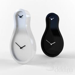 Other decorative objects - Black _ White clocks 