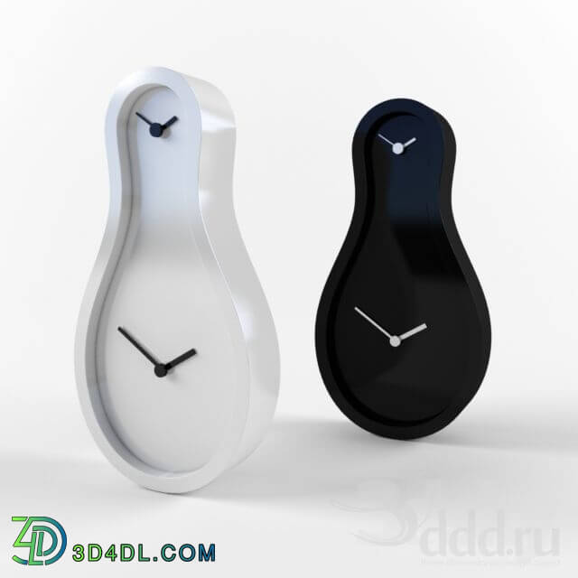 Other decorative objects - Black _ White clocks