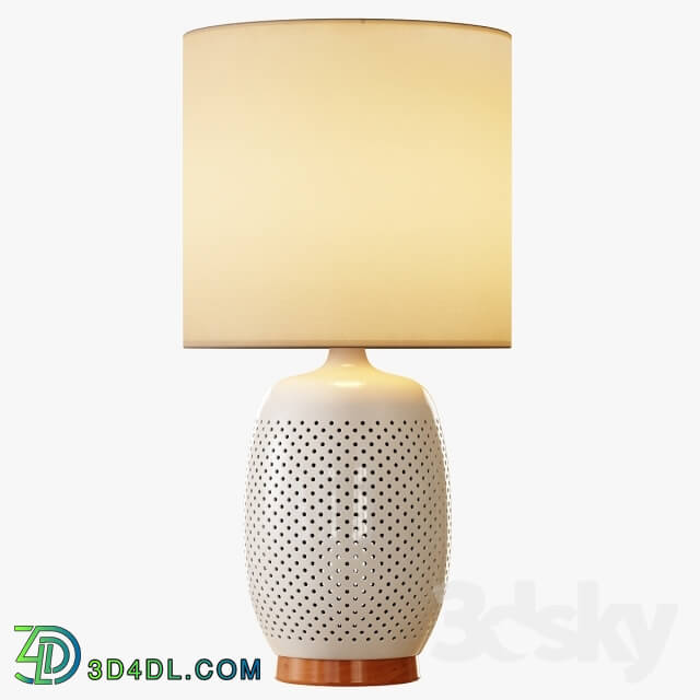 Table lamp - Pierced Ceramic Table Lamp