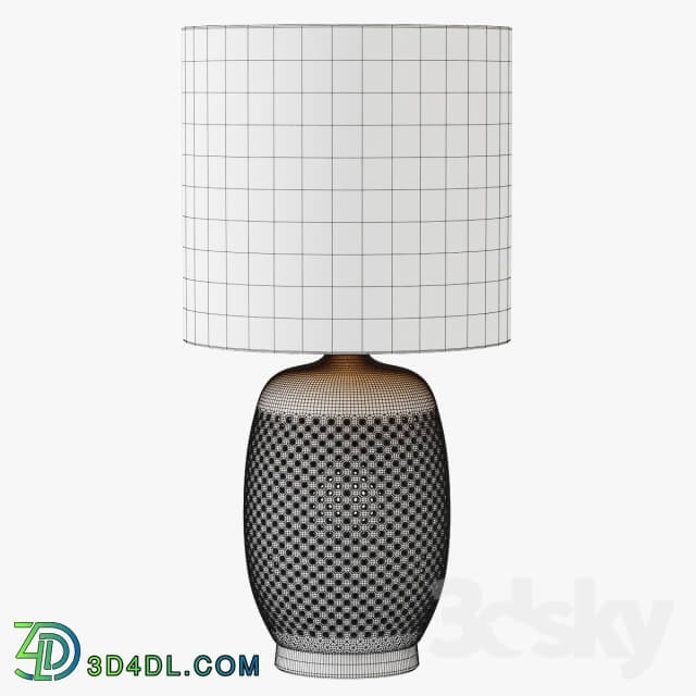 Table lamp - Pierced Ceramic Table Lamp