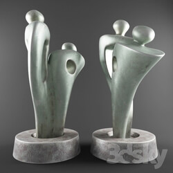 Sculpture - Abstract Metal Statue 001 