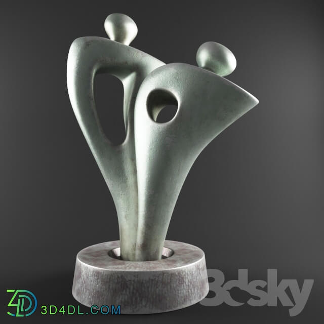 Sculpture - Abstract Metal Statue 001