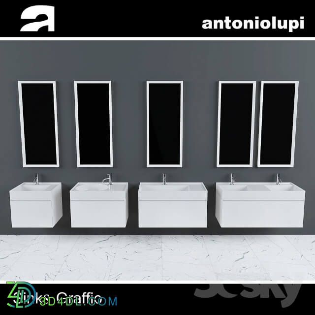 Wash basin - Antoniolupi Sinks Graffio