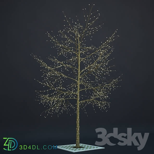 Plant - Tree with gerlyandoy