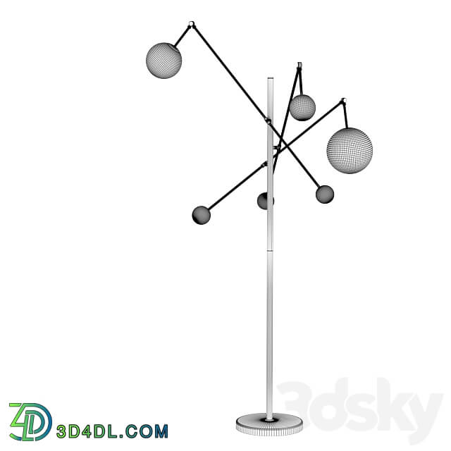 om floor Lamp Milosh Tendence 0693FL 3AB 3D Models