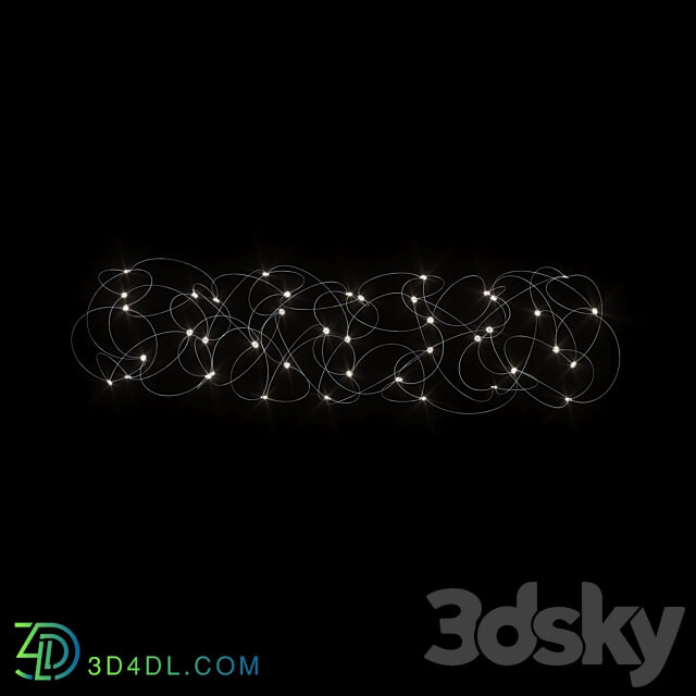 Cluster Cloud Chandelier by GLODE Pendant light 3D Models