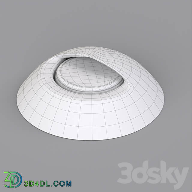 OM Cover plate ART DECK CAP LID R50 and Lamp ART DECK LAMP R40 1W 3D Models