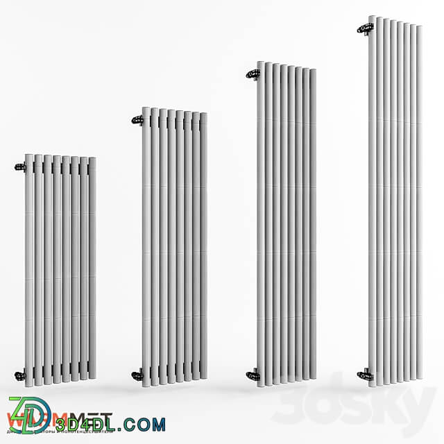 WARMMET Round V design radiator 3D Models