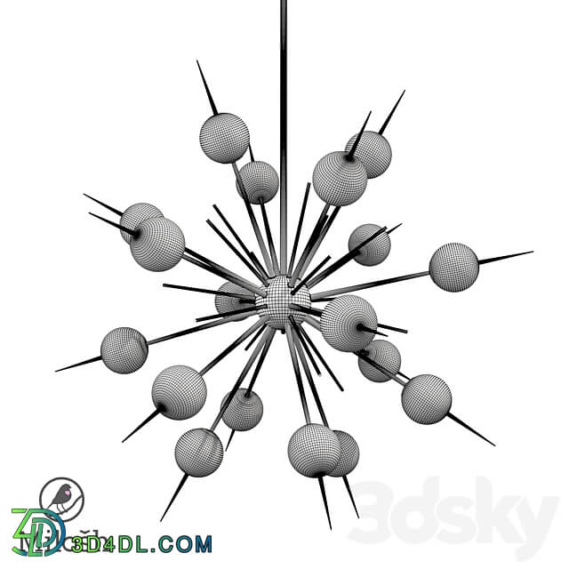 om CHANDELIER MILOSH TENDENCE 0764CL 18AB Pendant light 3D Models