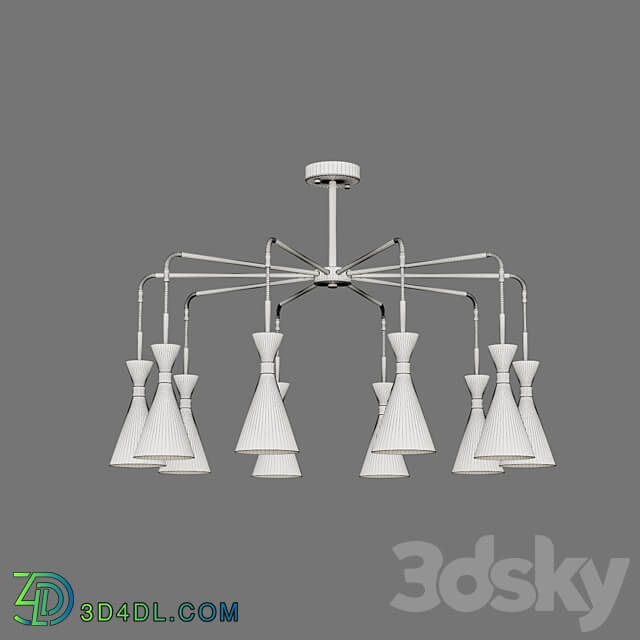 OM Loft style chandelier Bogates 316 10 Glustin Pendant light 3D Models