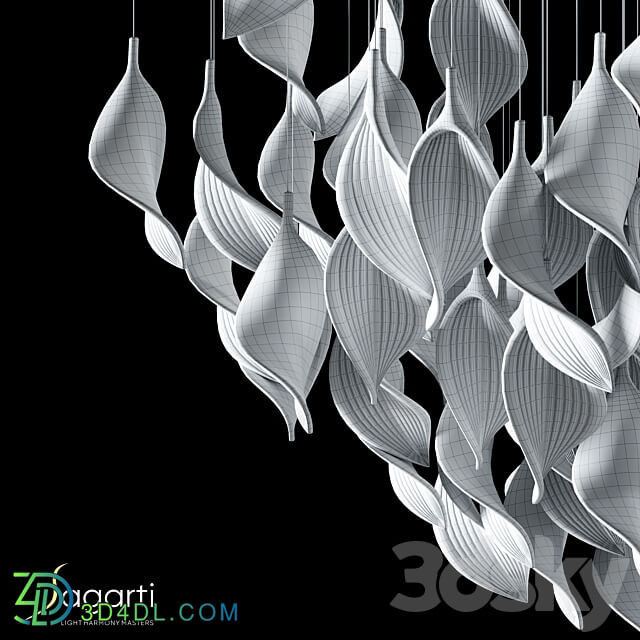 ES.IN.WAVE.200 80 127 Pendant light 3D Models