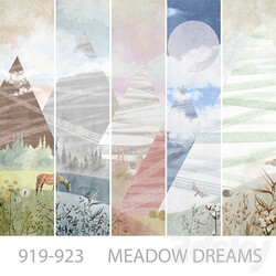 Wallpapers Meadow Dreams Designer wallpapers Panels Photomurals Mural 3D Models 