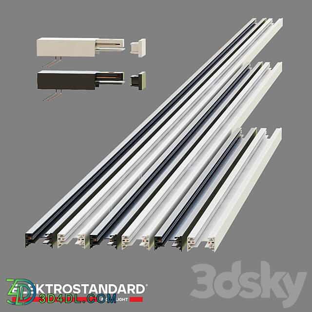 OM Overhead single phase busbar trunking Elektrostandard TRACK RAIL SURFACE Ceiling lamp 3D Models