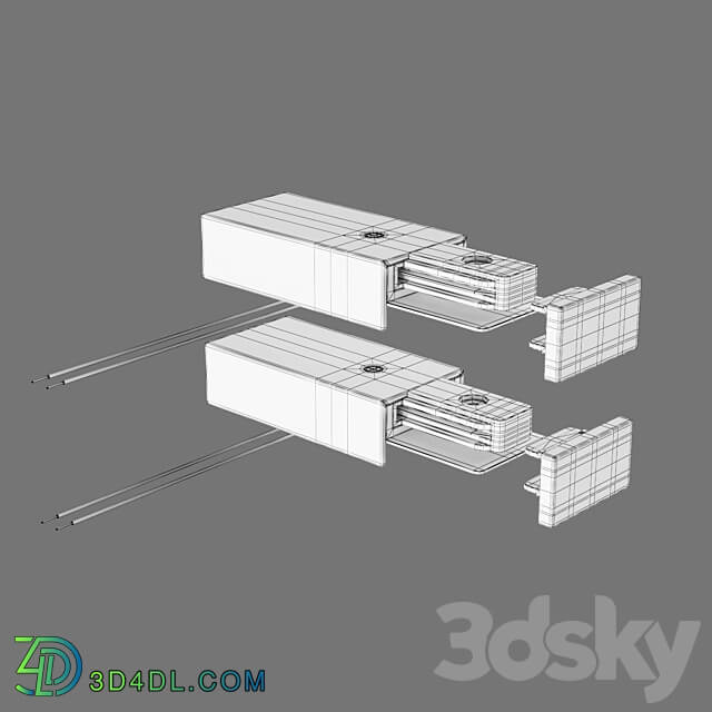 OM Overhead single phase busbar trunking Elektrostandard TRACK RAIL SURFACE Ceiling lamp 3D Models