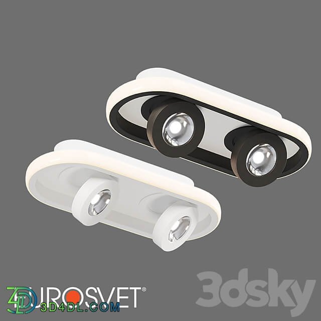 OM LED Ceiling Light Eurosvet 20123 2 Slam Ceiling lamp 3D Models