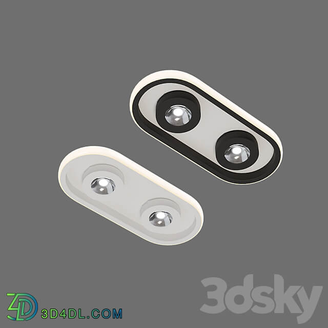 OM LED Ceiling Light Eurosvet 20123 2 Slam Ceiling lamp 3D Models