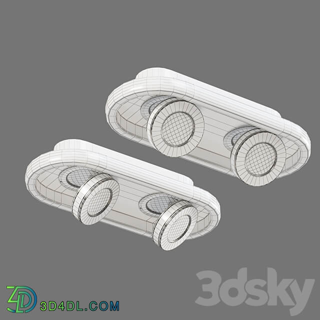 OM LED Ceiling Light Eurosvet 20123 2 Slam Ceiling lamp 3D Models