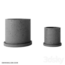 Concrete pots Ominimalism 