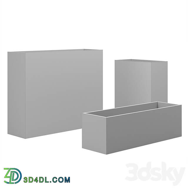 Rectangular concrete tubs Ominimalism