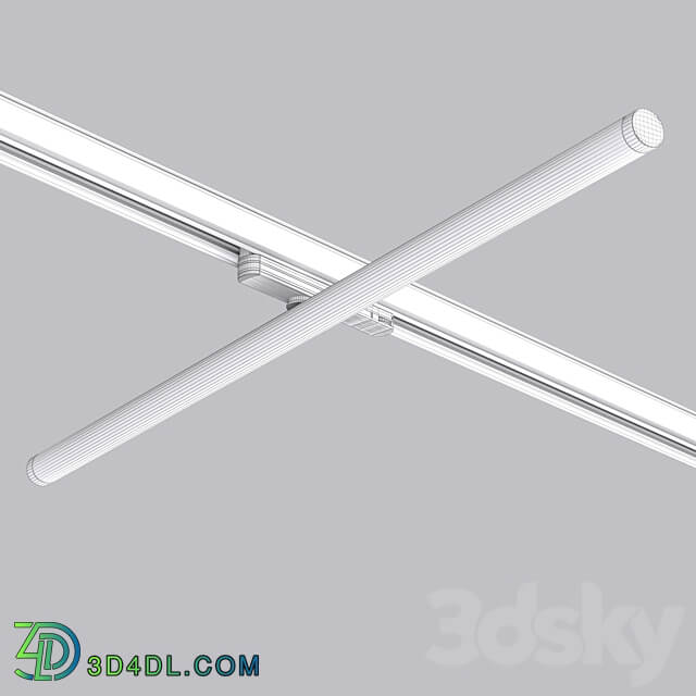 OM Luminaire LGD TUBE TURN 4TR L900 30W Ceiling lamp 3D Models