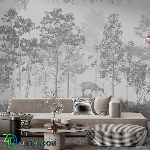 ArtFresco Wallpaper Designer seamless wallpaper Art. Fo 100 Fo 101OM 3D Models