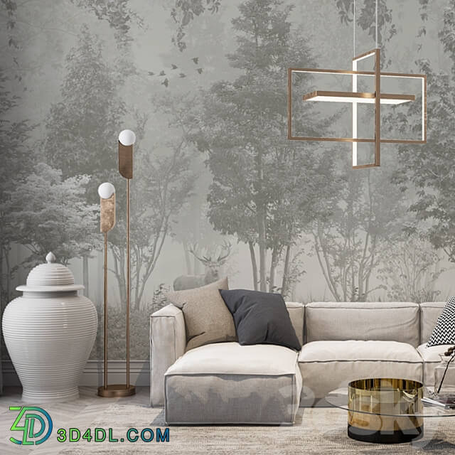 ArtFresco Wallpaper Designer seamless wallpaper Art. Fo 095 Fo 096 OM 3D Models