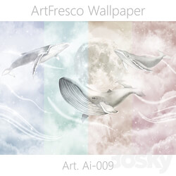 ArtFresco Wallpaper Designer seamless wallpaper Art. AI 009OM 3D Models 