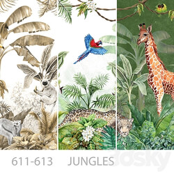 Wallpapers Jungles Designer wallpapers Panels Photowall paper Mural 3D Models 