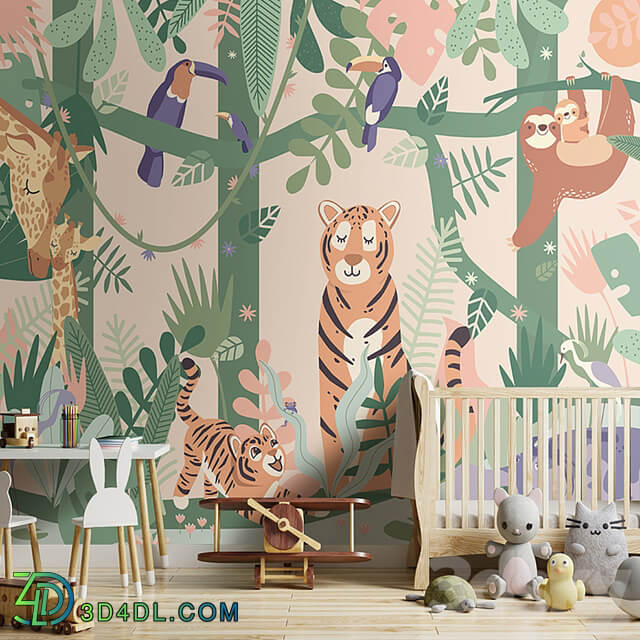 Wallpapers/Fun jungle/Designer wallpapers/Panels/Photowall paper/Mural