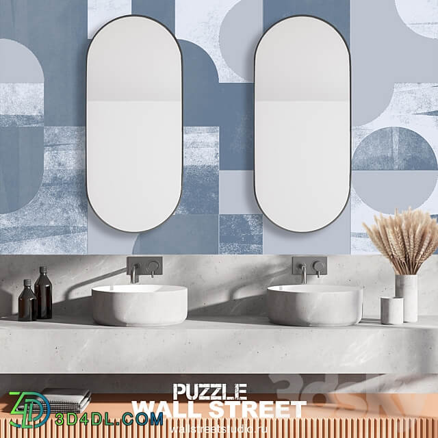 Designer wallpapers PUZZLE pack 2 3D Models