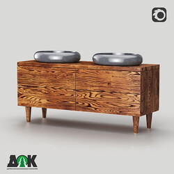 OM Vanity chest with 4 drawers 3D Models 