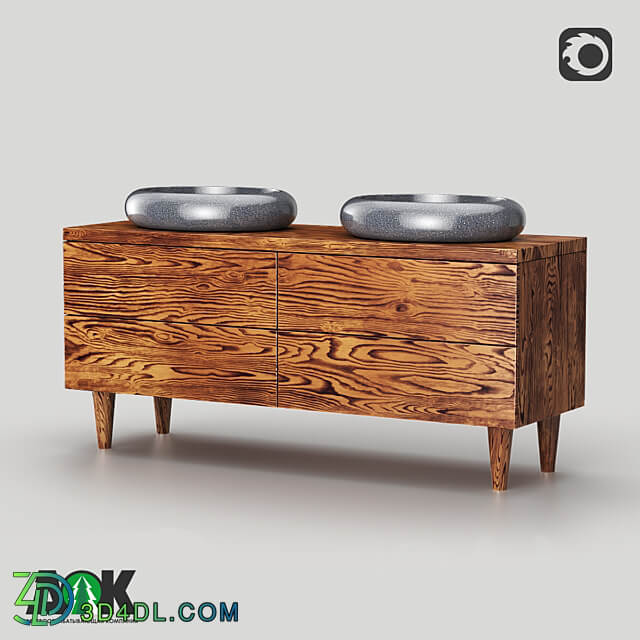 OM Vanity chest with 4 drawers 3D Models