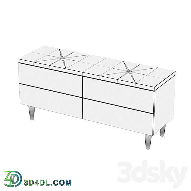 OM Vanity chest with 4 drawers 3D Models