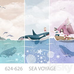 Wallpapers Sea voyage Designer wallpapers Panels Photowall paper Mural 3D Models 