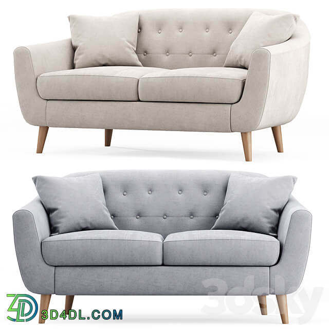 Stockholm 2 seater sofa 3D Models