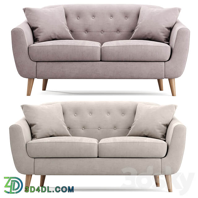 Stockholm 2 seater sofa 3D Models