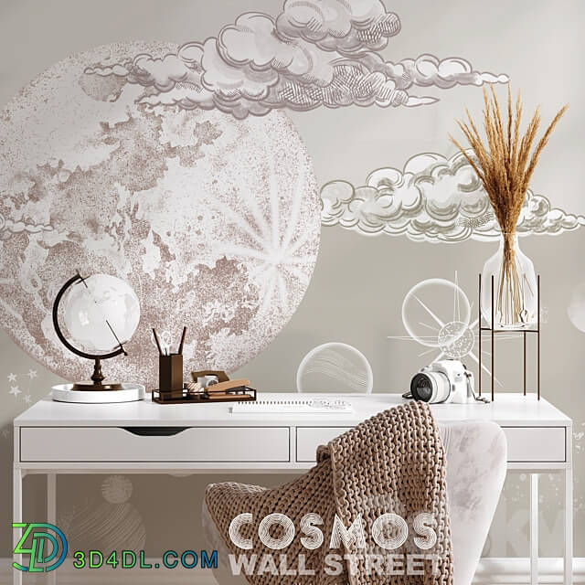 Designer wallpapers COSMOS pack 1 3D Models