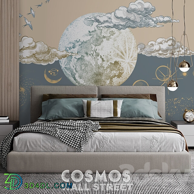 Designer wallpapers COSMOS pack 1 3D Models