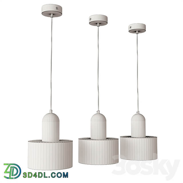 OM Pendant lights Lussole LSP 8697 LSP 8698 LSP 8699 Pendant light 3D Models