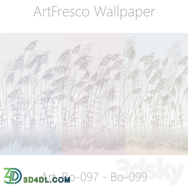 ArtFresco Wallpaper Designer seamless wallpaper Art. Bo 097 Bo 099OM 3D Models