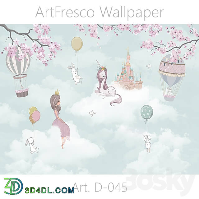 ArtFresco Wallpaper Designer seamless wallpaper Art. D 044OM 3D Models