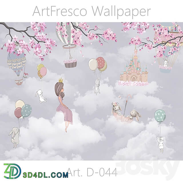 ArtFresco Wallpaper Designer seamless wallpaper Art. D 044OM 3D Models