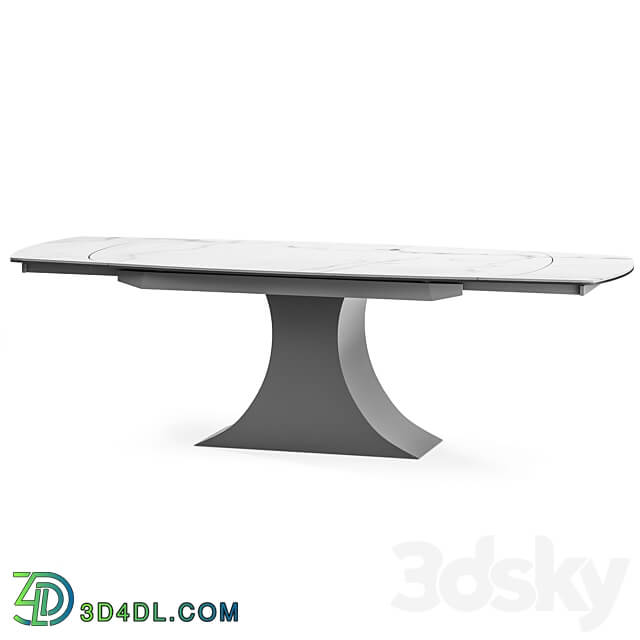 Palermo extendable table with ceramic top 3D Models