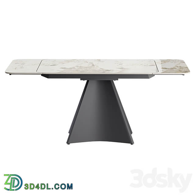 Granada extendable table with ceramic coating