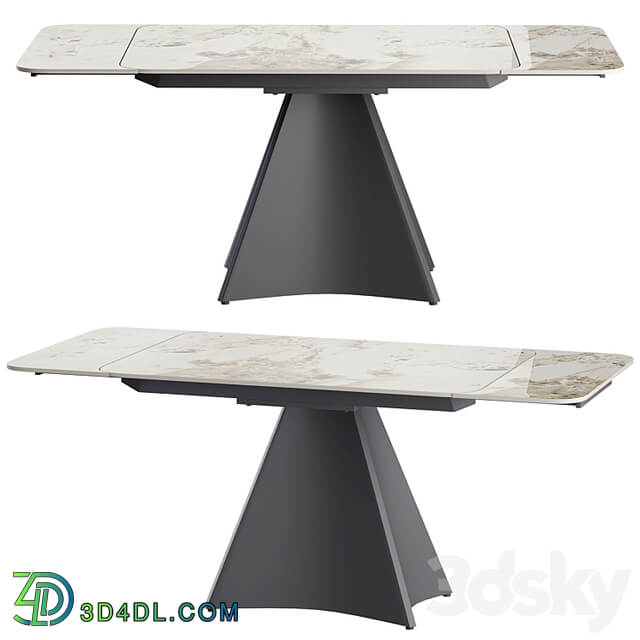 Granada extendable table with ceramic coating