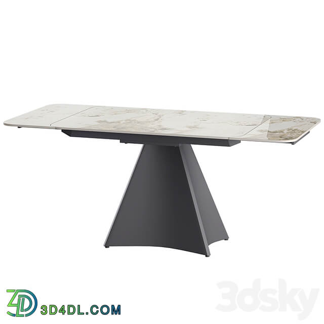 Granada extendable table with ceramic coating